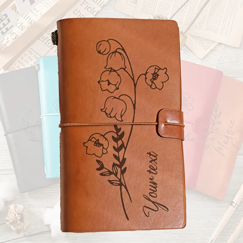 Personalized Leather Journal, Engraved Birth Flower Notebook, Travel Journal with Name, Pattern Leather Notebook, Birthday Gift
Personalized Leather Journal, Engraved Birth Flower Notebook, Travel Journal with Name, Pattern Leather Notebook, Birthday Gift
