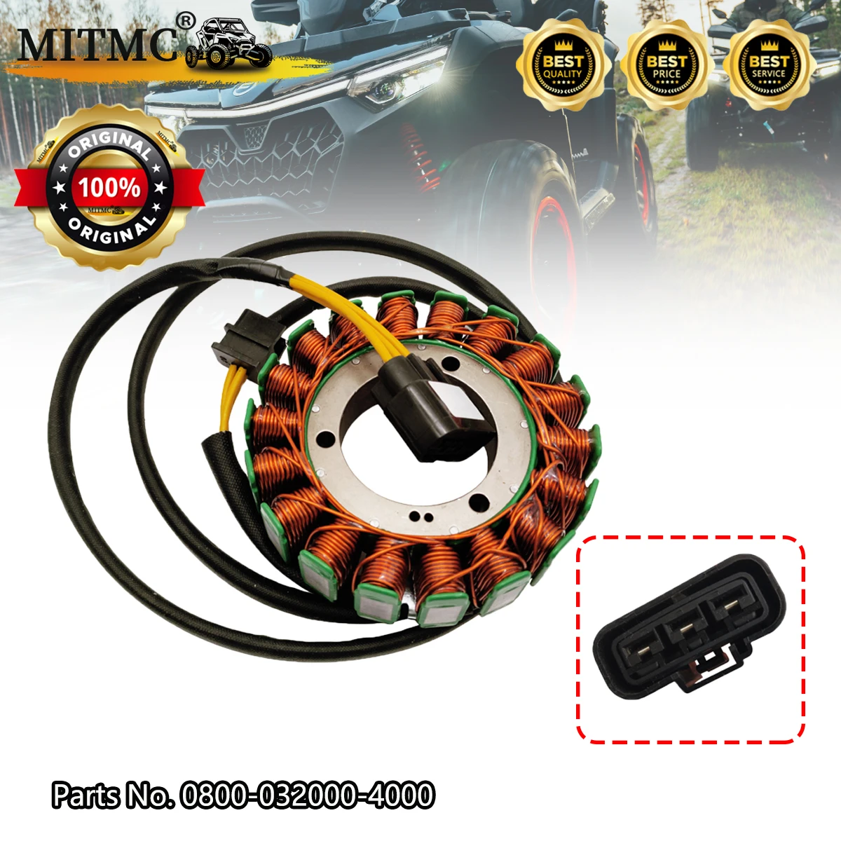 Magnto Stator 18 Pole Stator Coil MAGNETO ASSY For CF ZFORCE 800 UFORCE 1000 ATV UTV High-Power 0800-032000-4000 
Magnto Stator 18 Pole Stator Coil MAGNETO ASSY For CF ZFORCE 800 UFORCE 1000 ATV UTV High-Power 0800-032000-4000