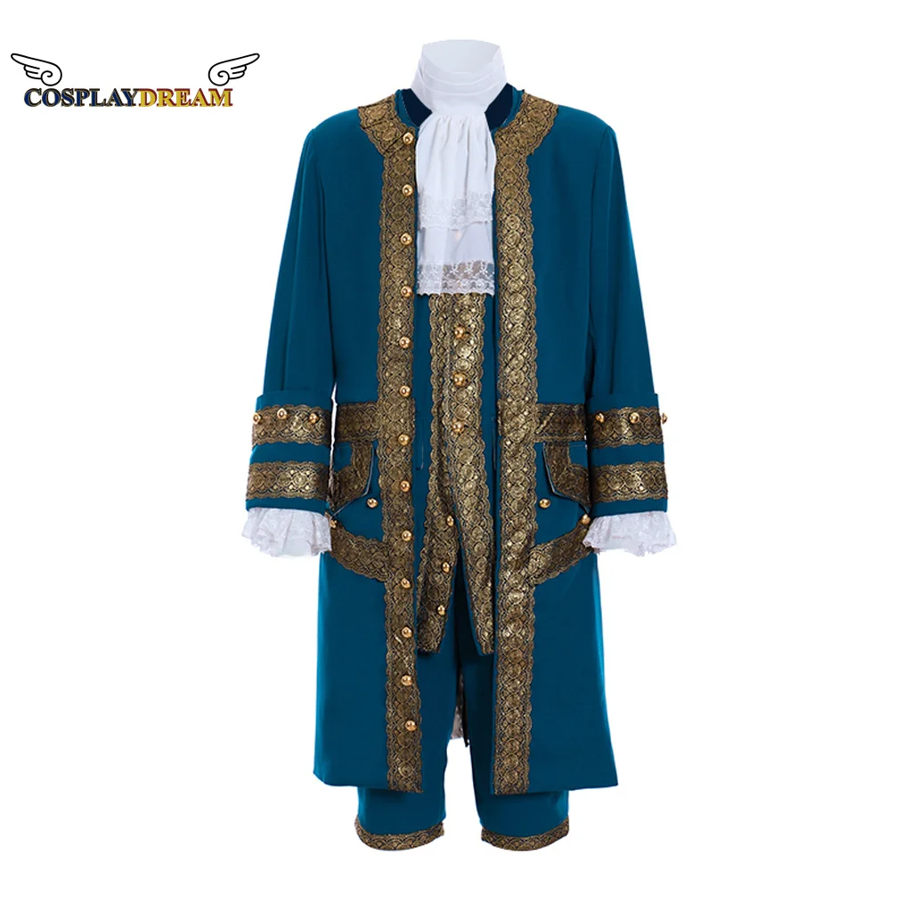 Medieval Adult Men's Victorian Men's Trench Coat Set Halloween Cosplay Costume Blue Trench Coat Set Coat Court Costume
Medieval Adult Men's Victorian Men's Trench Coat Set Halloween Cosplay Costume Blue Trench Coat Set Coat Court Costume