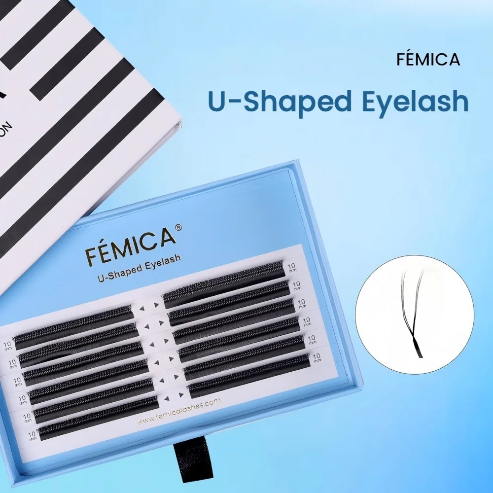 FÉMICA U-Shaped Eyelash Extensions Natural Soft Individual False Lashes Automatic Flowering W-Shaped Easy Fan for Eyelash Artist
FÉMICA U-Shaped Eyelash Extensions Natural Soft Individual False Lashes Automatic Flowering W-Shaped Easy Fan for Eyelash Artist