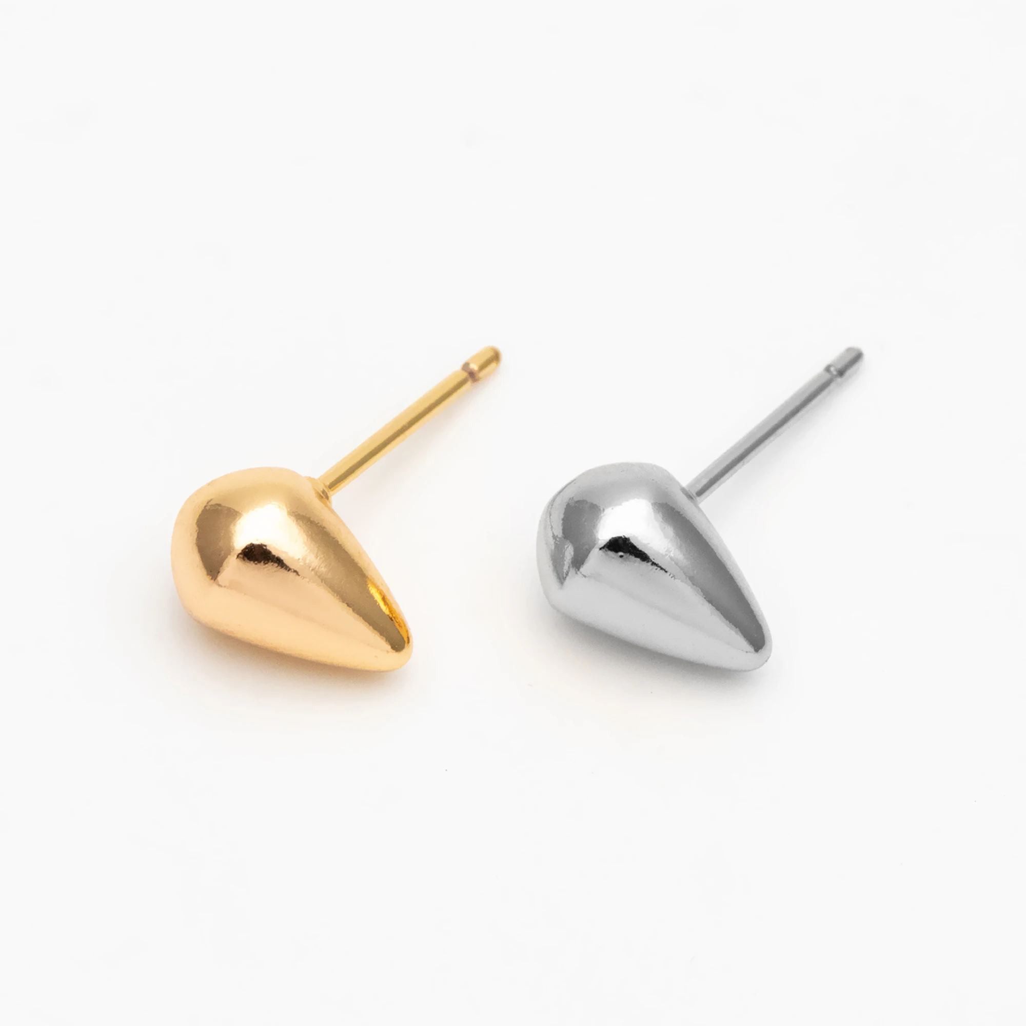 10pcs Gold/ Silver Teardrop Earrings, 18K Gold/ Rhodium Plated Brass, Water Drop Stud Earrings (GB-4544)
10pcs Gold/ Silver Teardrop Earrings, 18K Gold/ Rhodium Plated Brass, Water Drop Stud Earrings (GB-4544)