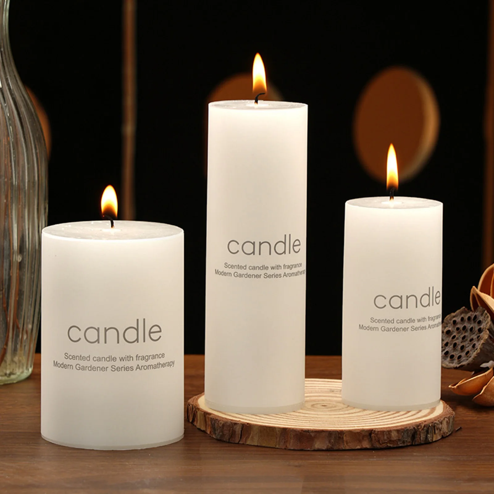 Ivory White Classic European Pillar Scented Candle | Smokeless Aromatherapy Candle for Romantic Wedding, Hotel & Home Décor
Ivory White Classic European Pillar Scented Candle | Smokeless Aromatherapy Candle for Romantic Wedding, Hotel & Home Décor