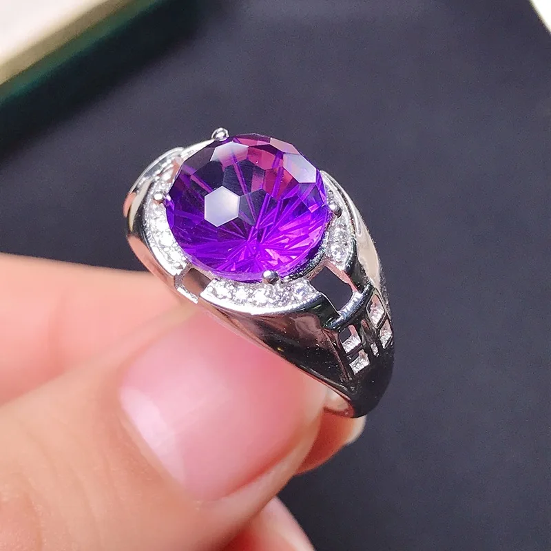 KJJEAXCMY 925 Sterling silver natural fireworks amethyst men's ring to send boyfriend birthday party New Year wedding gift
KJJEAXCMY 925 Sterling silver natural fireworks amethyst men's ring to send boyfriend birthday party New Year wedding gift