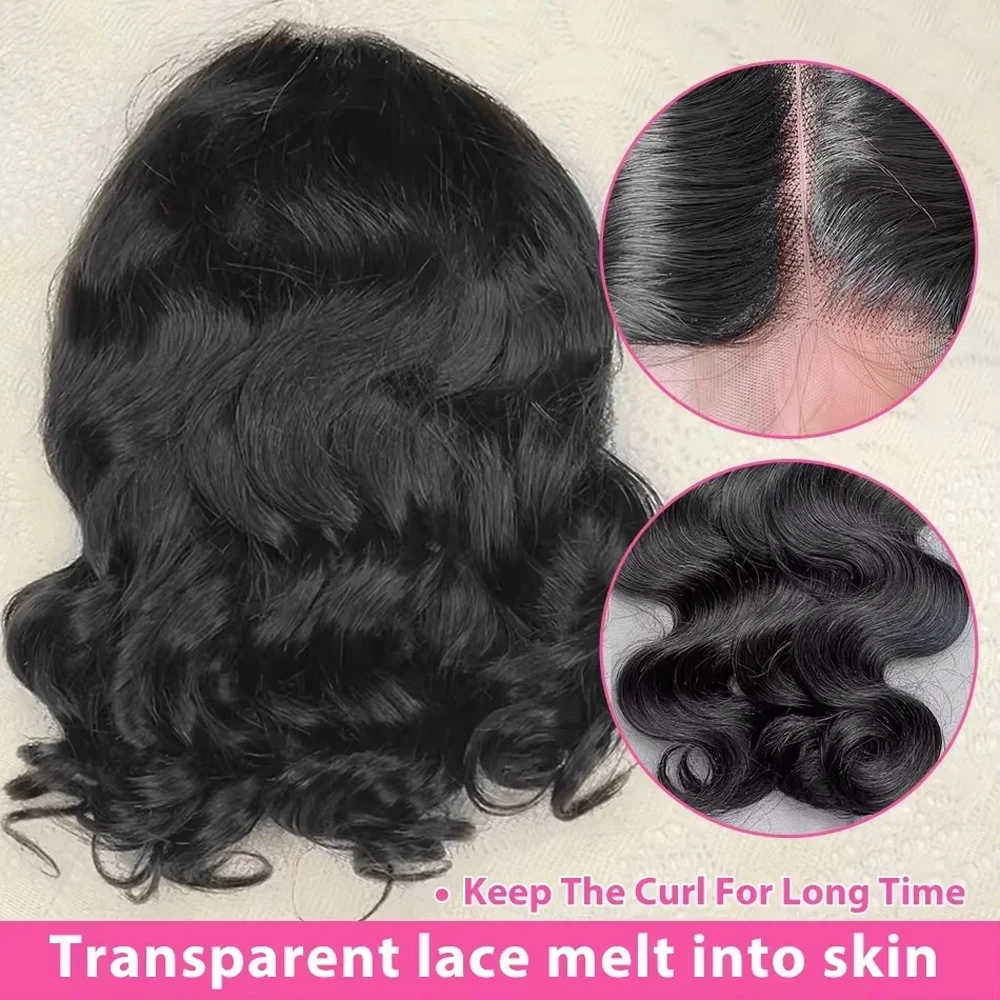 Short Bob Wigs Human Hair Body Wave 13x4 Lace Frontal Brazilian Human Hair Wig Natural Color Loose Wave 4x4 Lace Closure Bob Wig
Short Bob Wigs Human Hair Body Wave 13x4 Lace Frontal Brazilian Human Hair Wig Natural Color Loose Wave 4x4 Lace Closure Bob Wig