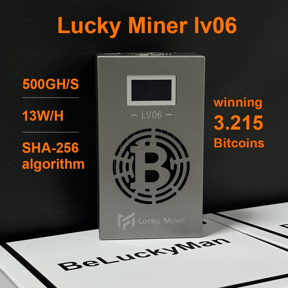 lucky miner 504GH/S SHA256 WIFI BTC BCH BSV DGB bitcoin miner lottery miner crypto miner solo
lucky miner 504GH/S SHA256 WIFI BTC BCH BSV DGB bitcoin miner lottery miner crypto miner solo