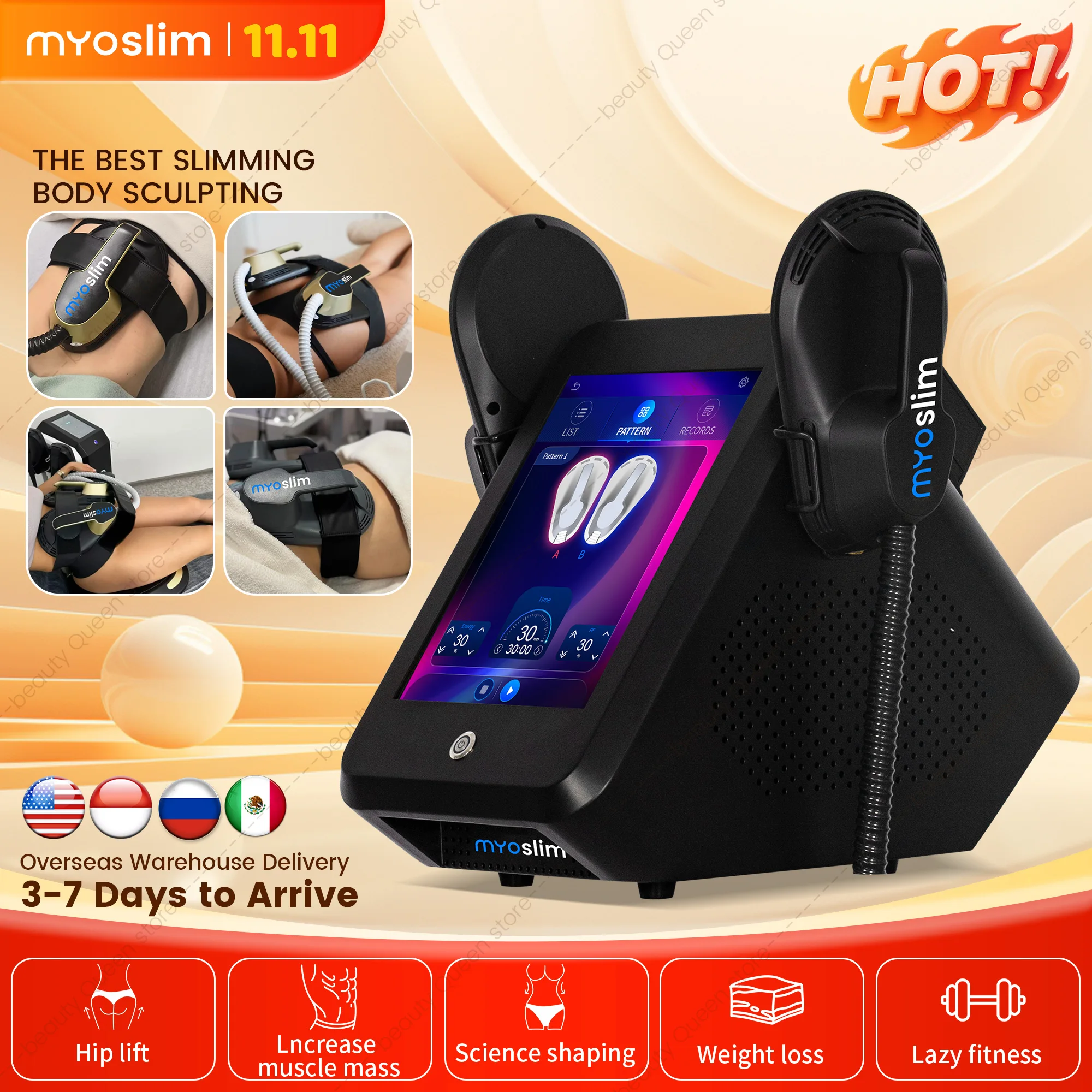 Новый myoslim RF электромагнитный аппарат для похудения мышц, стимуляция жира, удаление жира, машина для похудения, наращивания мышц, 6500 Вт
Новый myoslim RF электромагнитный аппарат для похудения мышц, стимуляция жира, удаление жира, машина для похудения, наращивания мышц, 6500 Вт