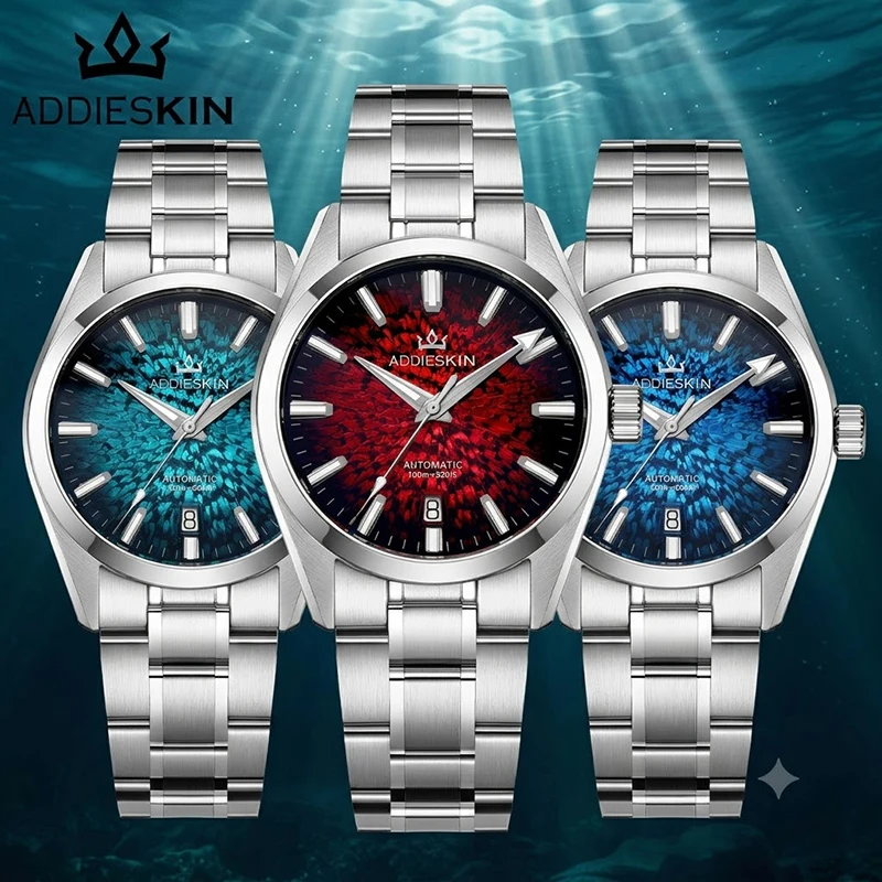 AddiesKin K003 Luxury Automatic Watch For Man Miyota 9015 Japanese Movement 100M Waterproof Sapphire Stainless Business Watch
AddiesKin K003 Luxury Automatic Watch For Man Miyota 9015 Japanese Movement 100M Waterproof Sapphire Stainless Business Watch