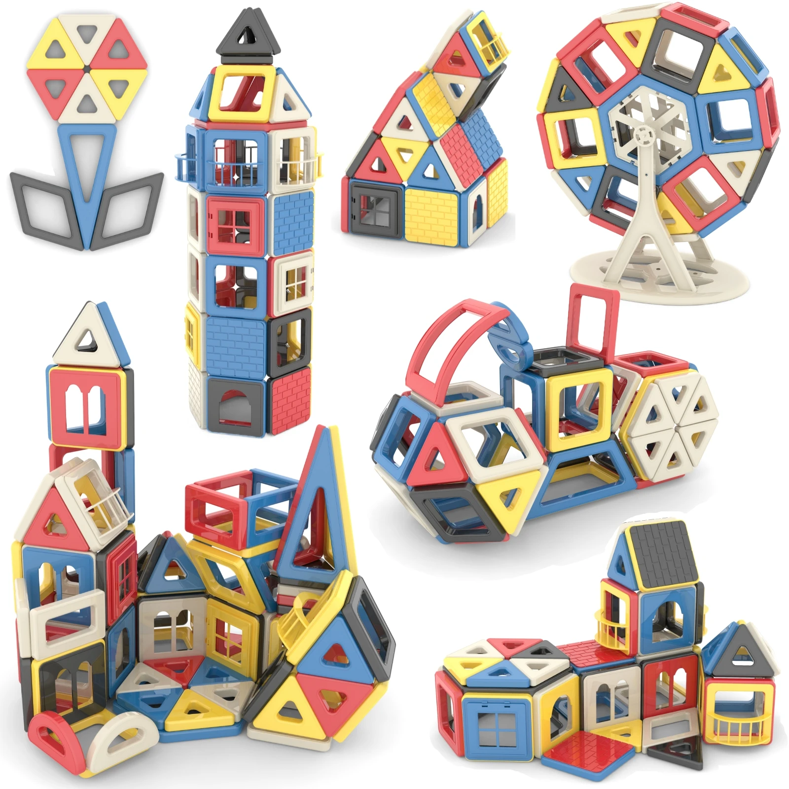 153Piece Magnetic Tiles Toys for 3 4 5 Year Old Girls Boys Castle Magnet Toy Building Block for Kids
153Piece Magnetic Tiles Toys for 3 4 5 Year Old Girls Boys Castle Magnet Toy Building Block for Kids