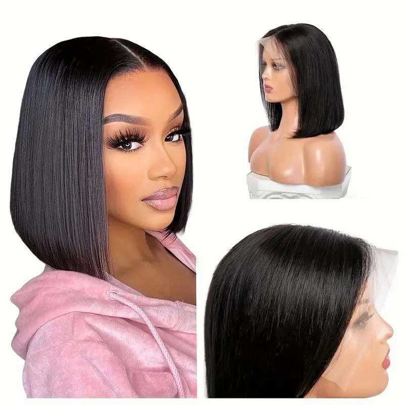 Bob Wig Human Hair 13x4 Lace Front Wigs Human Hair 180 Density Short Bob Wigs HD Lace Frontal Wig Brazilian Human Hair for Women
Bob Wig Human Hair 13x4 Lace Front Wigs Human Hair 180 Density Short Bob Wigs HD Lace Frontal Wig Brazilian Human Hair for Women