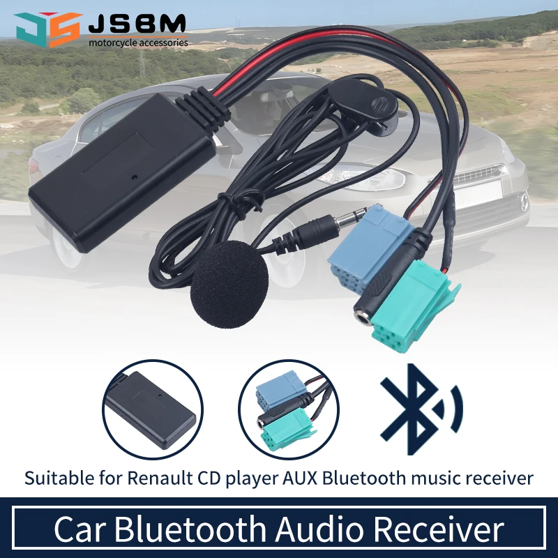 JSBM Car Bluetooth 5.0 Module AUX Cable Adapter MIC Handsfree MINI ISO AUX Cable For Renault MeganeStereo Radio Accessories
JSBM Car Bluetooth 5.0 Module AUX Cable Adapter MIC Handsfree MINI ISO AUX Cable For Renault MeganeStereo Radio Accessories