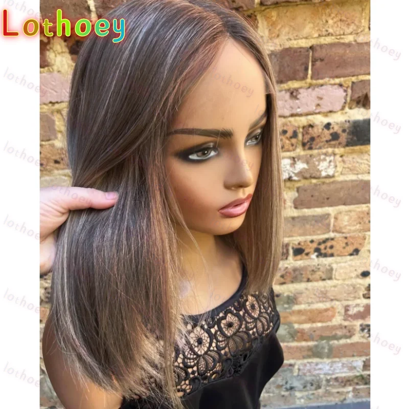 Brown Blonde Balayage Hair Lace Front Wig Virgin Premium 100% European Human Hair Wig 12” Short Brown Bob Wig
Brown Blonde Balayage Hair Lace Front Wig Virgin Premium 100% European Human Hair Wig 12” Short Brown Bob Wig