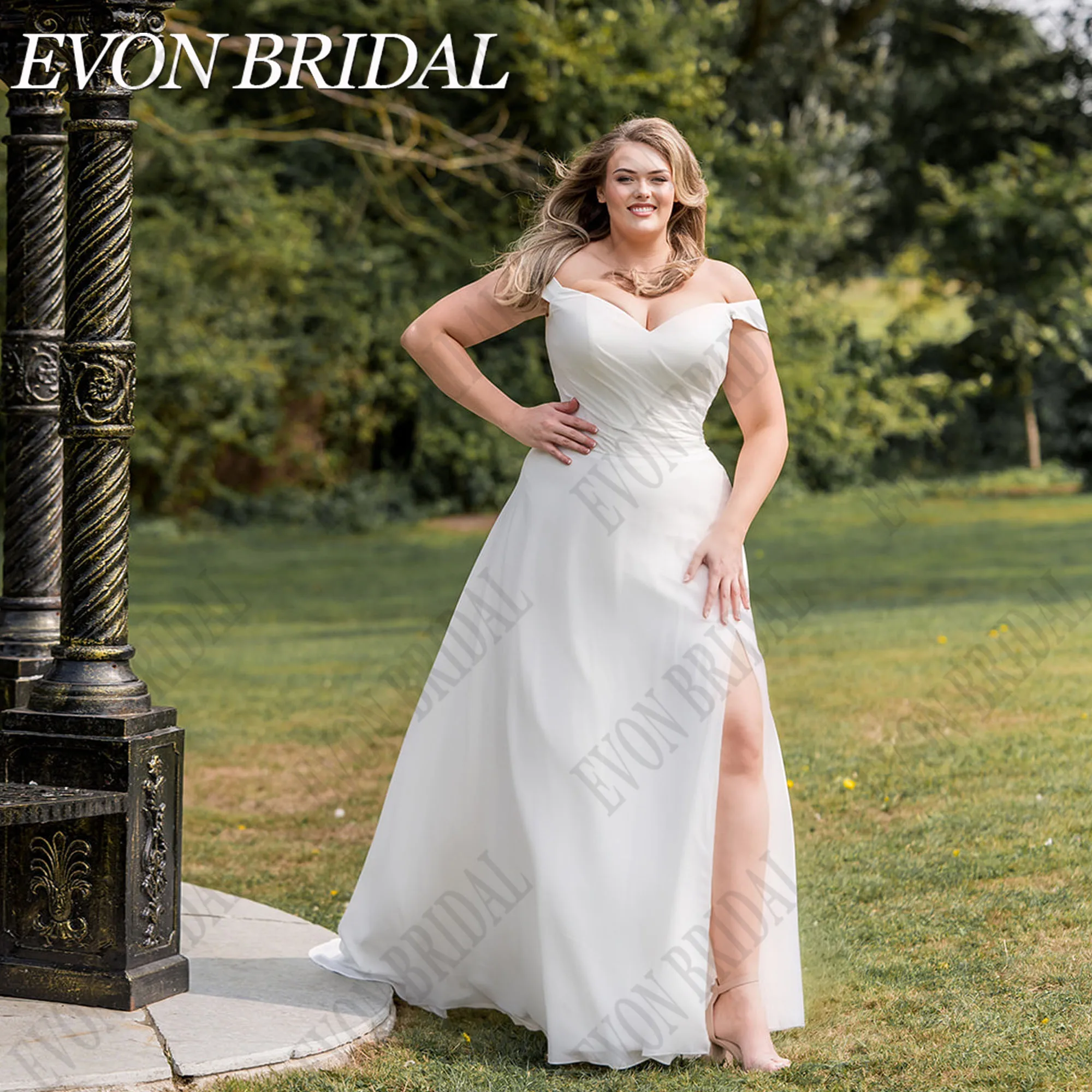 EVON BRIDAL Classic Plus Size Wedding Dress Sweetheart Chiffon Lace Up Vestido De Novia Simple Bride Gowns Side Split Customized
EVON BRIDAL Classic Plus Size Wedding Dress Sweetheart Chiffon Lace Up Vestido De Novia Simple Bride Gowns Side Split Customized