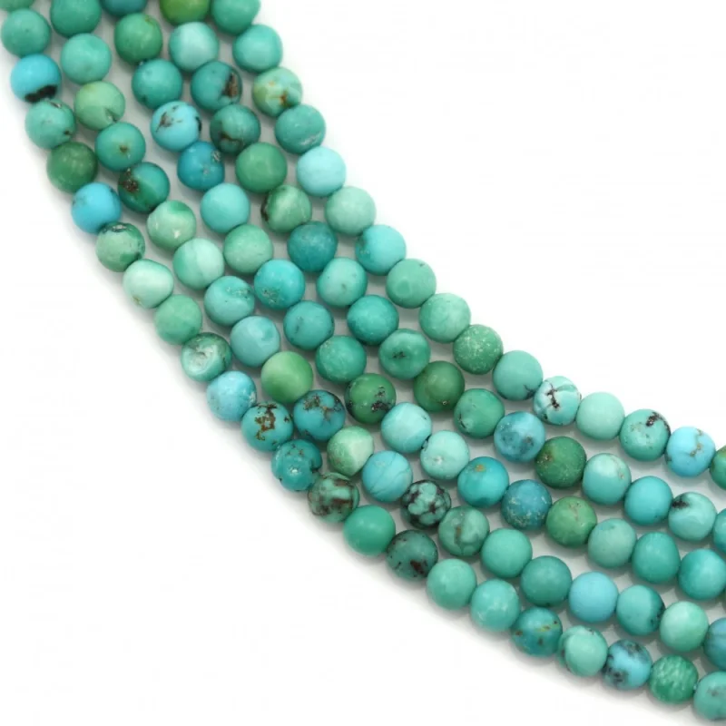 Turquoise Beads Strand Round 3.5-4mm For Making Jewelry Bracelet Craft DIY Necklace Earrings
Turquoise Beads Strand Round 3.5-4mm For Making Jewelry Bracelet Craft DIY Necklace Earrings