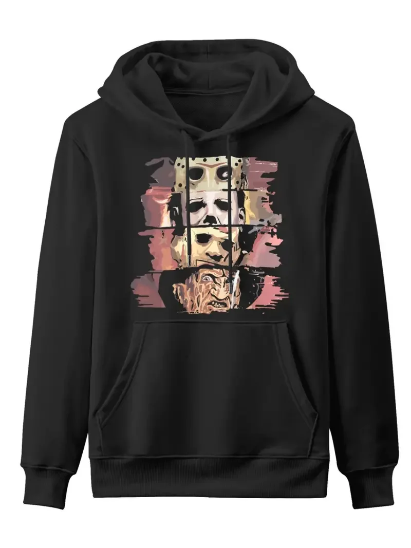 New Halloween Men's Streetwear, Horror Graphic Print Fashion Cotton Soft Halloween Party Hoodie
New Halloween Men's Streetwear, Horror Graphic Print Fashion Cotton Soft Halloween Party Hoodie