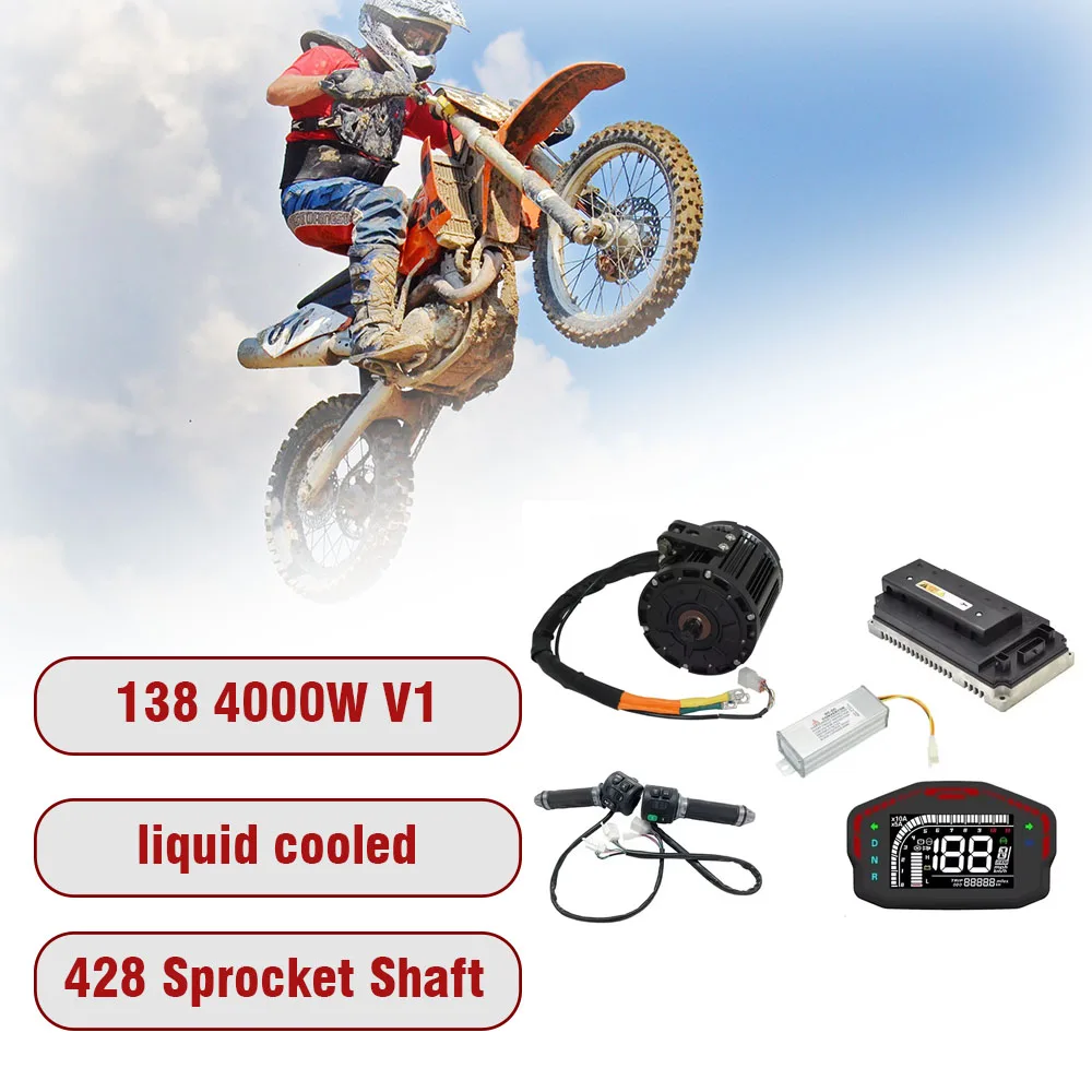 QSMOTOR QS138 V3 90H 4000W Liquid-Cooled Mid Drive Kit, Fardriver ND72680 Tuning Controller with Bluetooth App for E-Motorcycle
QSMOTOR QS138 V3 90H 4000W Liquid-Cooled Mid Drive Kit, Fardriver ND72680 Tuning Controller with Bluetooth App for E-Motorcycle