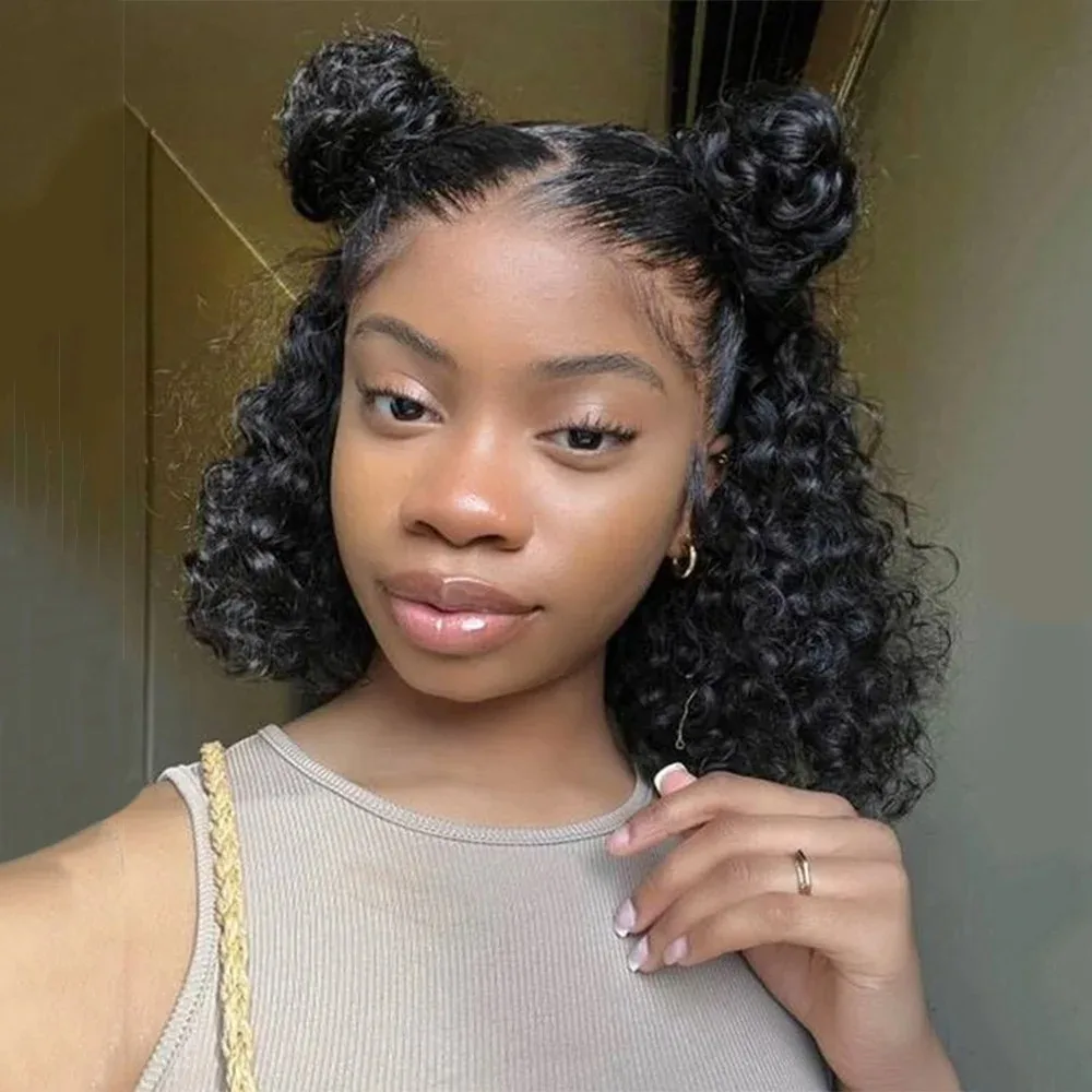 250 Density Short Curly Bob Wigs HD Lace Front Human Hair Wigs 13x6 14x4 Deep Wave Lace Frontal Wig 5x5 Glueless Remy Brazilian
250 Density Short Curly Bob Wigs HD Lace Front Human Hair Wigs 13x6 14x4 Deep Wave Lace Frontal Wig 5x5 Glueless Remy Brazilian