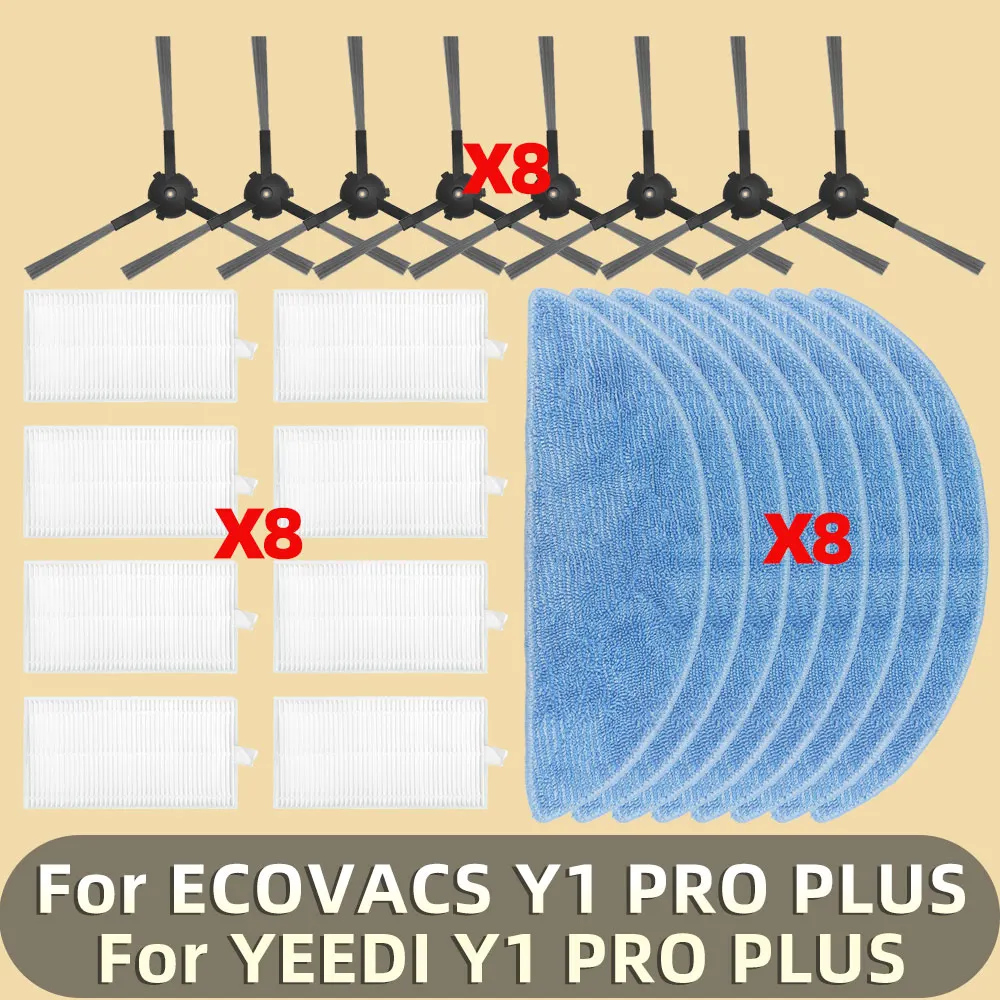 Compatible For ECOVACS DEBOT Y1 PRO, YEEDI Y1 PRO Vacuum Parts Side Brush Hepa Filter Mop Cloth Accessories
Compatible For ECOVACS DEBOT Y1 PRO, YEEDI Y1 PRO Vacuum Parts Side Brush Hepa Filter Mop Cloth Accessories