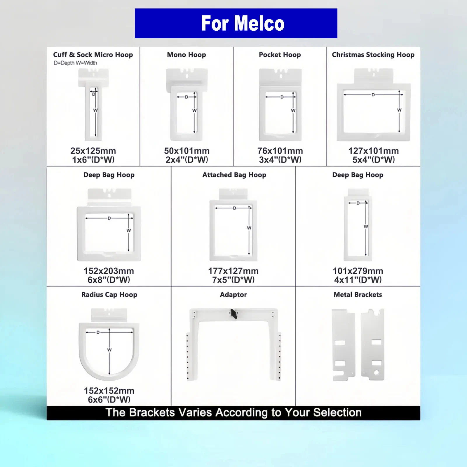 Комплект магнитных вышитых пялец 8в1 для машин Melco Amaya Bravo XT/XTS EMT16X EMT16Plus Bernina E16 Mighty Hoop Master
Комплект магнитных вышитых пялец 8в1 для машин Melco Amaya Bravo XT/XTS EMT16X EMT16Plus Bernina E16 Mighty Hoop Master