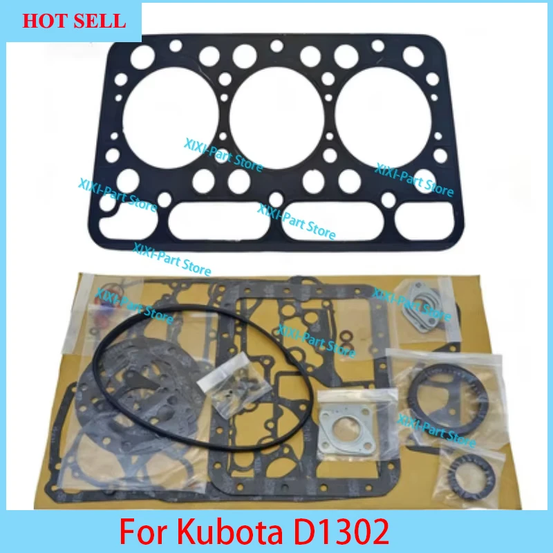 D1302 Full Gasket Kit Set For Kubota Engine Piston Ring Cylinder Head Gasket Overhaul Rebuild Kit
D1302 Full Gasket Kit Set For Kubota Engine Piston Ring Cylinder Head Gasket Overhaul Rebuild Kit