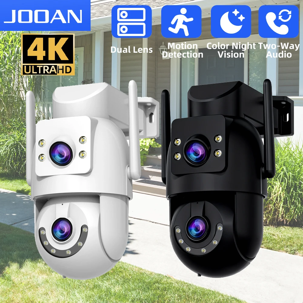 Уличная PTZ-камера JOOAN 4K с двумя объективами, Wi-Fi, двумя экранами, автоматическим отслеживанием, ночным видением и функцией видеонаблюдения CCTV
Уличная PTZ-камера JOOAN 4K с двумя объективами, Wi-Fi, двумя экранами, автоматическим отслеживанием, ночным видением и функцией видеонаблюдения CCTV