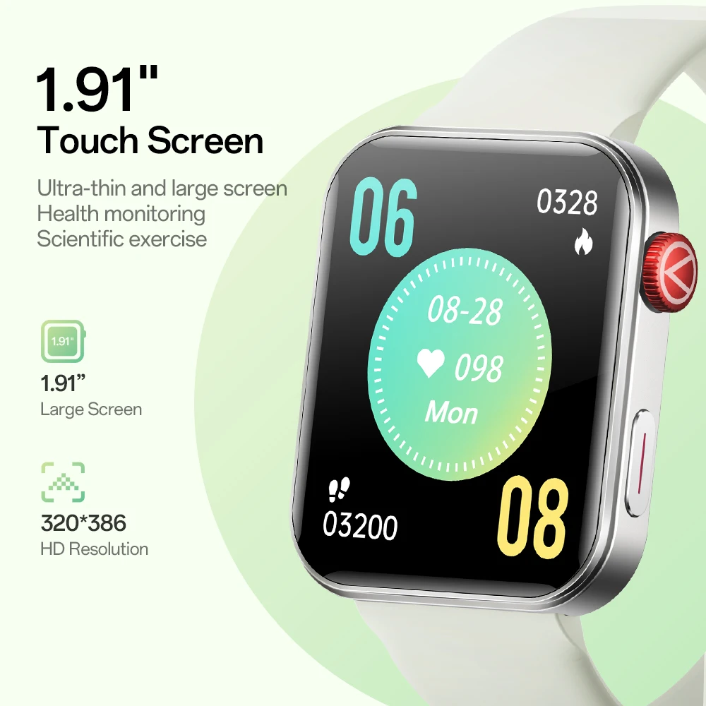 Aolon IP67 Waterproof Smartwatch 1.91'' 320*386px HD Screen 100+ Sport Modes Sports Fitness Monitor For IPhone HUAWEI Xiaomi
Aolon IP67 Waterproof Smartwatch 1.91'' 320*386px HD Screen 100+ Sport Modes Sports Fitness Monitor For IPhone HUAWEI Xiaomi