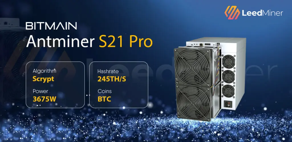 Special Offer Bitmain Antminer S21 Pro (234TH/s)
Special Offer Bitmain Antminer S21 Pro (234TH/s)