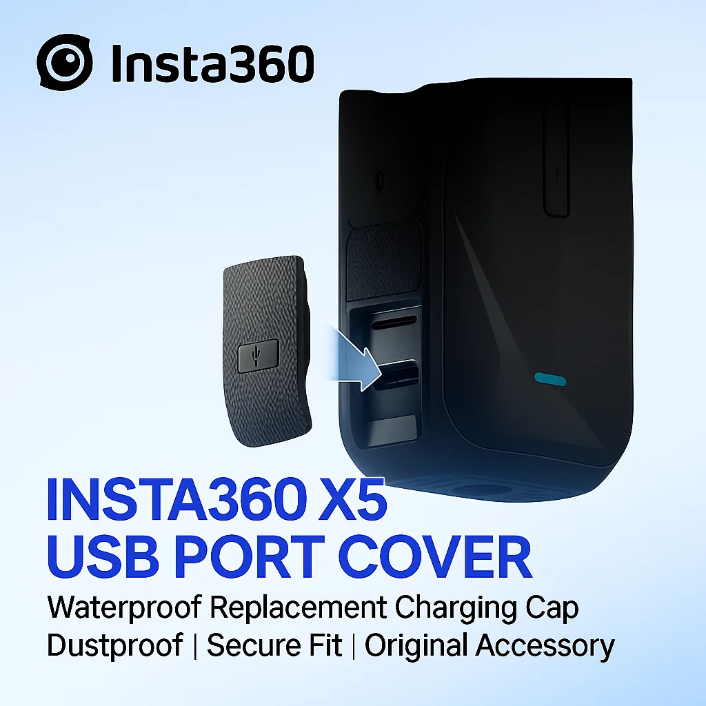 Крышка USB-порта для Insta360 X5 | Водонепроницаемая пылезащитная крышка с защелкой для интерфейса зарядки | Оригинальное сменное уплотнение
Крышка USB-порта для Insta360 X5 | Водонепроницаемая пылезащитная крышка с защелкой для интерфейса зарядки | Оригинальное сменное уплотнение