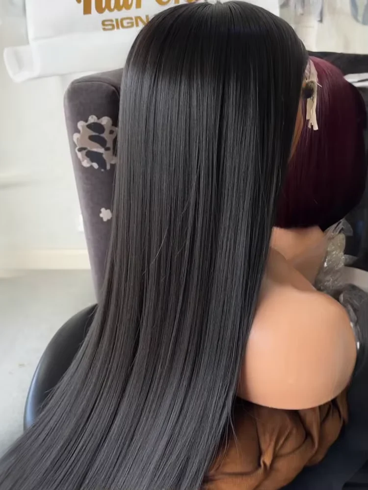5x5 40 Inch Lace Front Wigs Human Hair Pre Plucked With Baby Hair Straight HD Transparent Lace Front Wigs For Women 200 Density
5x5 40 Inch Lace Front Wigs Human Hair Pre Plucked With Baby Hair Straight HD Transparent Lace Front Wigs For Women 200 Density