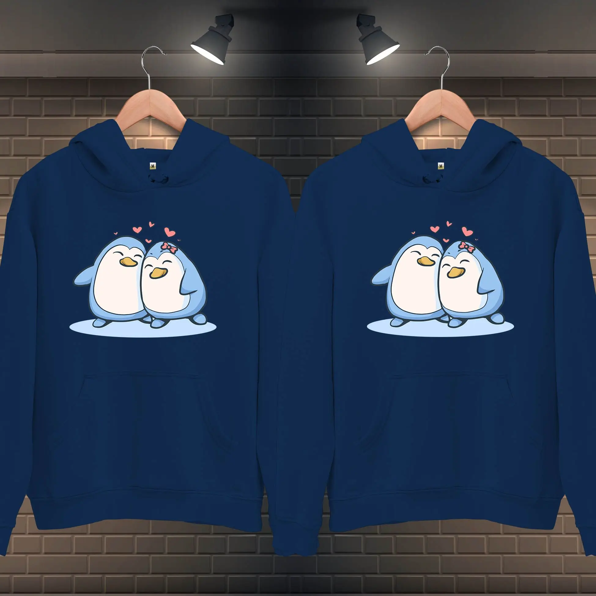 Unisex Couple Hoodies with Cute Penguin Graphics - Adorable Matching Hoodie Set- Valentine's Day Gift
Unisex Couple Hoodies with Cute Penguin Graphics - Adorable Matching Hoodie Set- Valentine's Day Gift