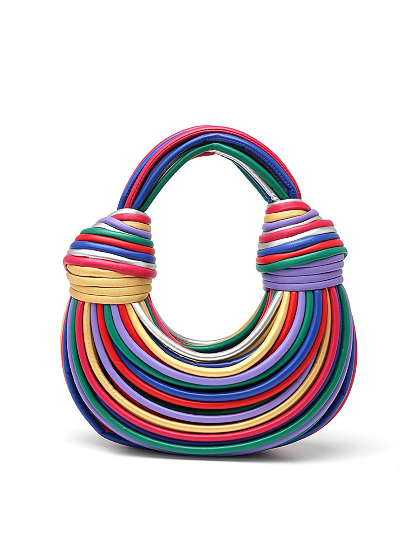 Colorful PU Leather Knotted Noodle Handbag Women Woven Top Handle Crescent Dumpling Hobo Purse Party Vacation Dinner Travel Bags
Colorful PU Leather Knotted Noodle Handbag Women Woven Top Handle Crescent Dumpling Hobo Purse Party Vacation Dinner Travel Bags
