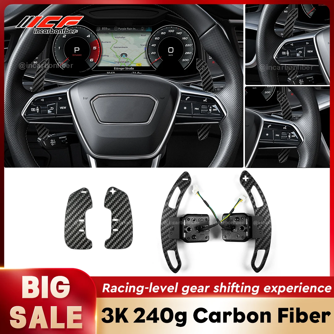 ICF Magnetic Carbon Fiber Paddle Shifters For Audi C8 Series A6 A7 S6 S7 RS6 RS7 Steering Wheel Shift Paddle
ICF Magnetic Carbon Fiber Paddle Shifters For Audi C8 Series A6 A7 S6 S7 RS6 RS7 Steering Wheel Shift Paddle