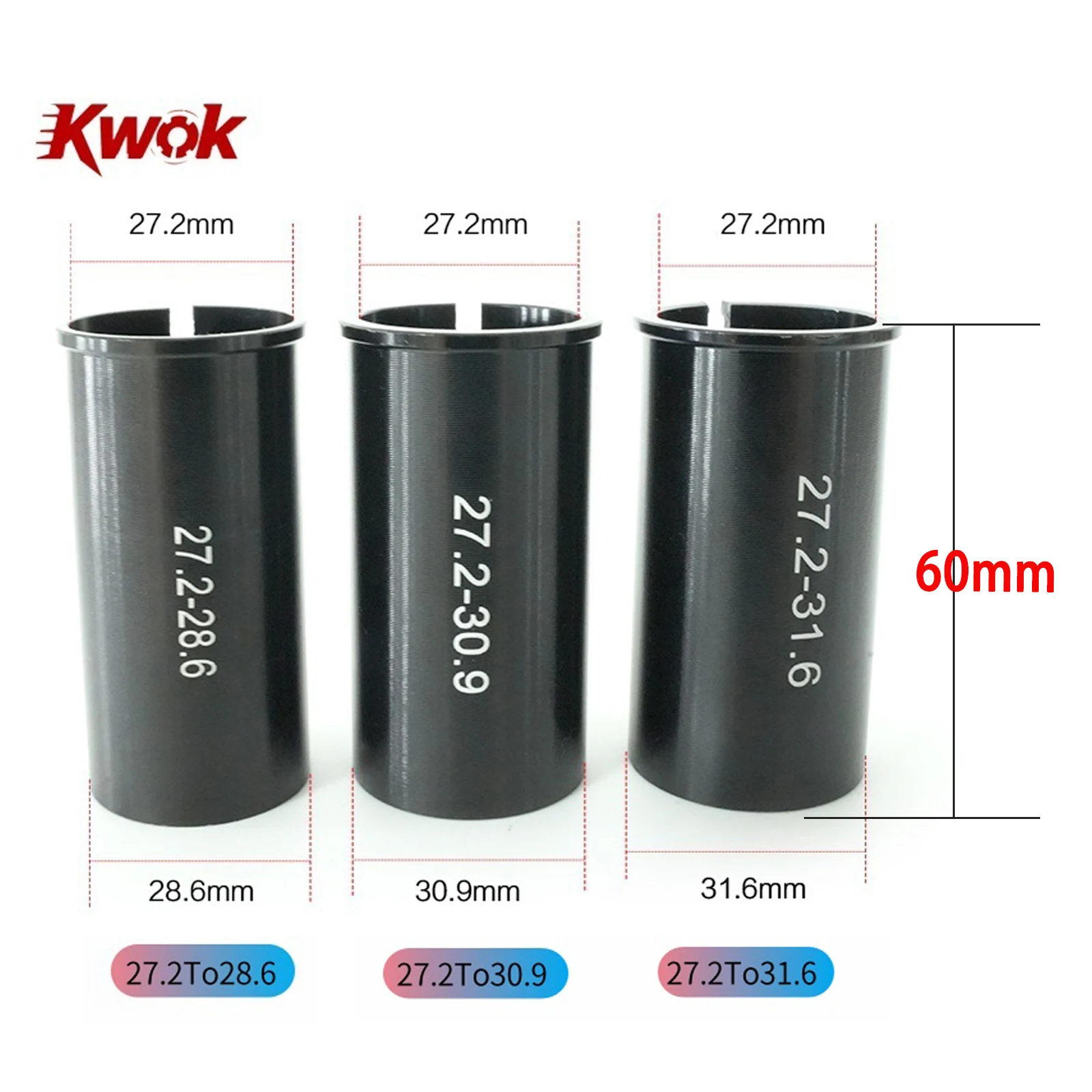 Seatpost Adapter Bicycle Seat Post Reducing Sleeve Alloy Lightweight road MTB bike Seat Tube Conversion 27.2 to 28.6/30.9/31.6mm
Seatpost Adapter Bicycle Seat Post Reducing Sleeve Alloy Lightweight road MTB bike Seat Tube Conversion 27.2 to 28.6/30.9/31.6mm