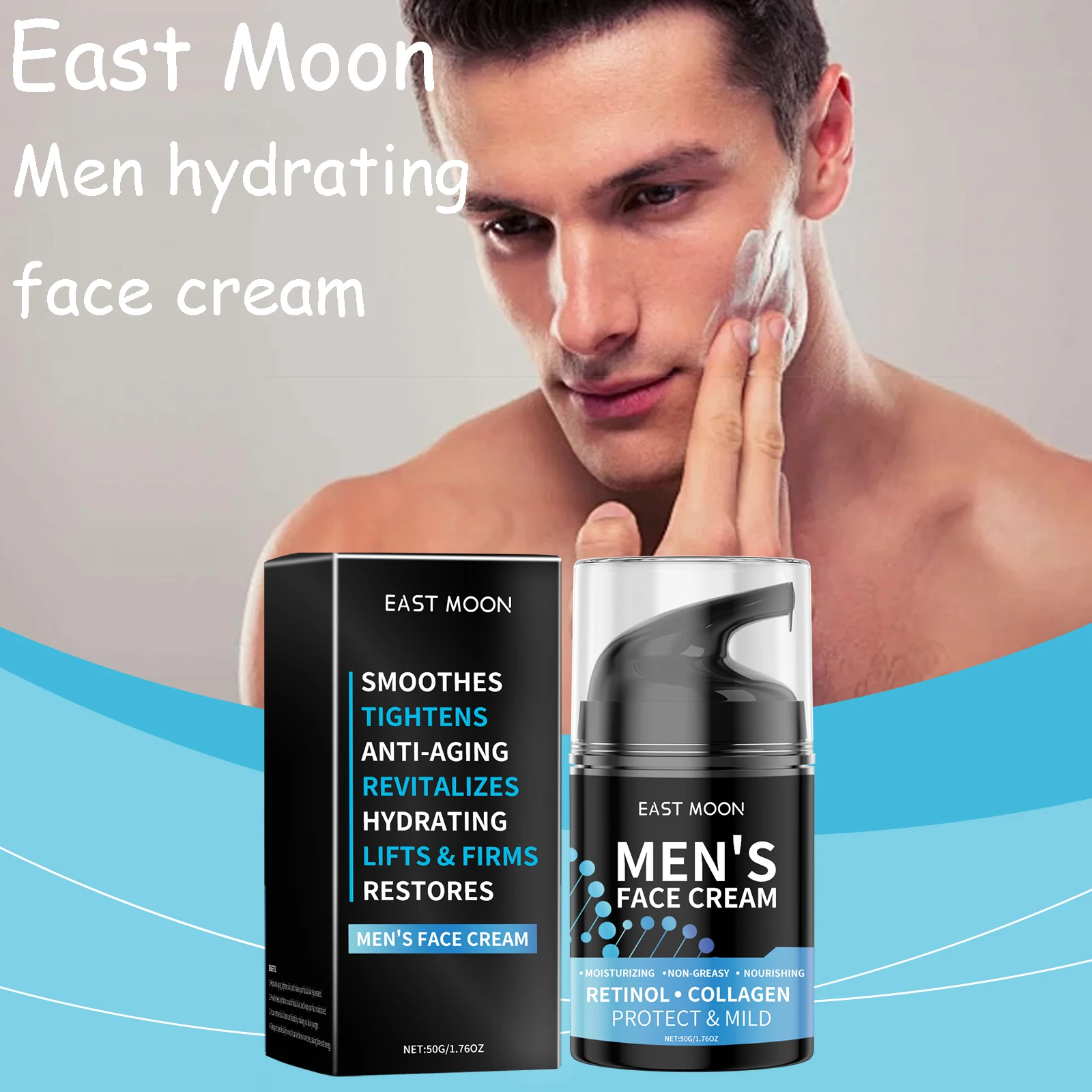50G Men Retinol Face Cream Moisturizing Nourishing Anti-aging Skin Rejuvenation Fade Fine Lines Non-greasy Men Daily Skin Care
50G Men Retinol Face Cream Moisturizing Nourishing Anti-aging Skin Rejuvenation Fade Fine Lines Non-greasy Men Daily Skin Care