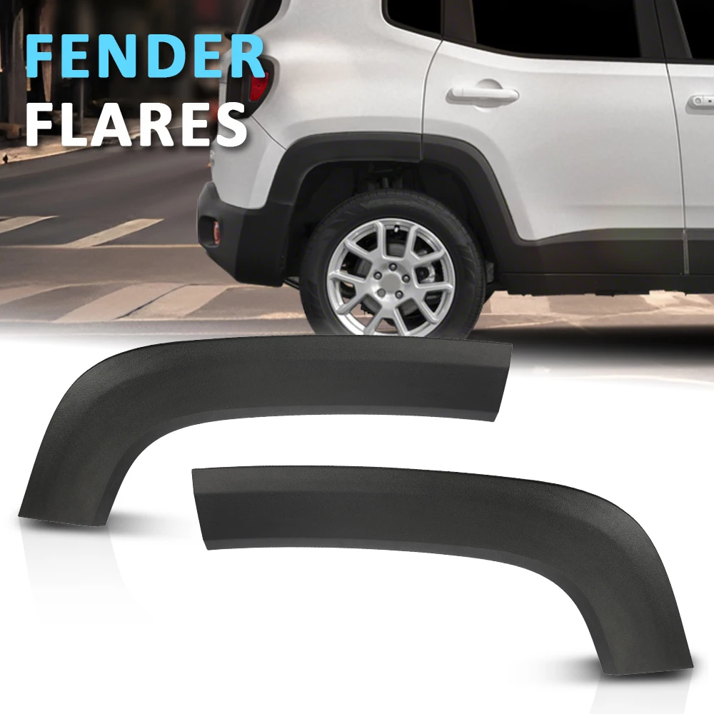 1 Pair Car Rear Wheel Molding Fender Flares Fit for Jeep Renegade 2015-2021 Textured Black Driver Passenger Lh Rh Side Ch1790104
1 Pair Car Rear Wheel Molding Fender Flares Fit for Jeep Renegade 2015-2021 Textured Black Driver Passenger Lh Rh Side Ch1790104