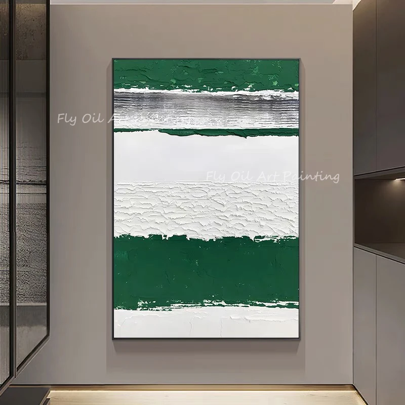 Large Size 100% Handpainted simple pure white and grey green landscape picture oil painting for home decoration
Large Size 100% Handpainted simple pure white and grey green landscape picture oil painting for home decoration
