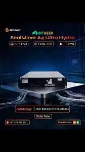 SH | Promo Price Bitdeer SealMiner A4 Pro / A4 Ultra Hydro Bitcoin ASIC Miners
SH | Promo Price Bitdeer SealMiner A4 Pro / A4 Ultra Hydro Bitcoin ASIC Miners