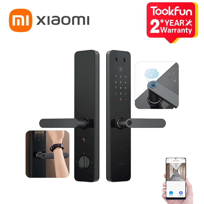 Xiaomi Smart Door Lock E20 Video Monitor Fingerprint Lock 170° Wide Angle Home Anti-Theft Door Lock Electronic Lock Doorbell
Xiaomi Smart Door Lock E20 Video Monitor Fingerprint Lock 170° Wide Angle Home Anti-Theft Door Lock Electronic Lock Doorbell