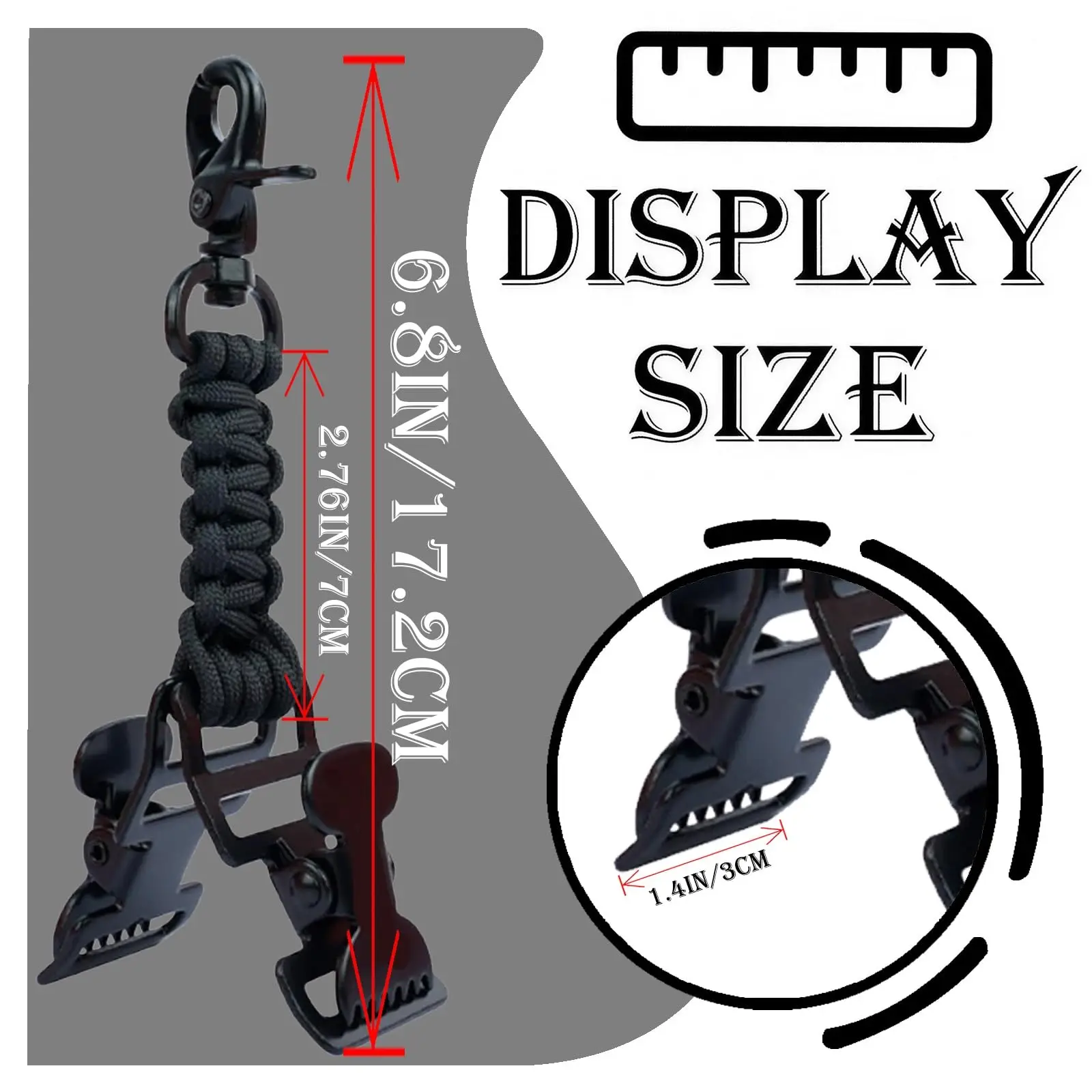Tactical Glove Clip with Heavy-Duty Alligator Clips, Durable Work Glove Holders for Tool Belt Tactical Bag and Outdoor Gear
Tactical Glove Clip with Heavy-Duty Alligator Clips, Durable Work Glove Holders for Tool Belt Tactical Bag and Outdoor Gear