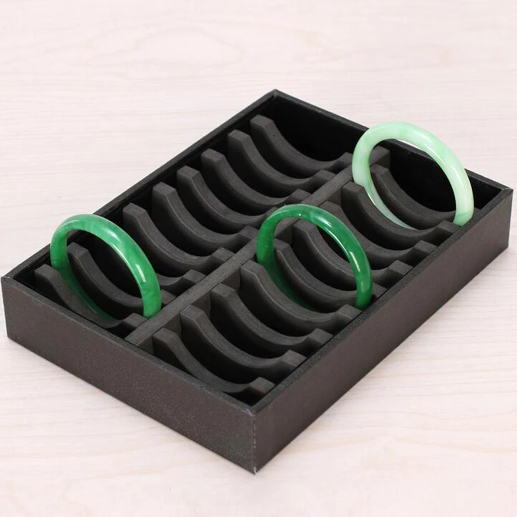 Jewelry Display Case Bangle Bracelet Organizer Tray Holder with 20 Slot Dividers PU Box for Craft Fairs and Retail Shop Showcase
Jewelry Display Case Bangle Bracelet Organizer Tray Holder with 20 Slot Dividers PU Box for Craft Fairs and Retail Shop Showcase