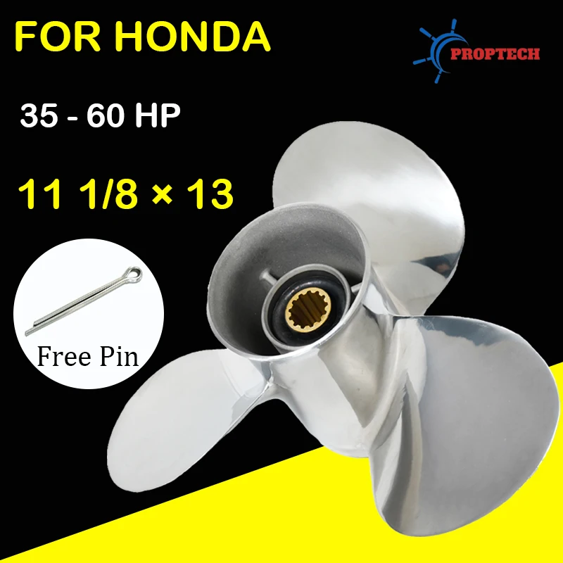 For Honda 35hp 40hp 45hp 50hp 60hp Outboard Propeller 11 1/8x13 Boat Motor Stainless Steel Screw Marine Engine 3 Blade 13 Spline
For Honda 35hp 40hp 45hp 50hp 60hp Outboard Propeller 11 1/8x13 Boat Motor Stainless Steel Screw Marine Engine 3 Blade 13 Spline