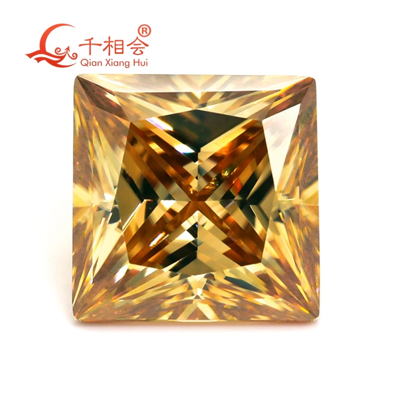 Yellow color Square shape princess cut moissanite loose gmes stone by qianxianghui
Yellow color Square shape princess cut moissanite loose gmes stone by qianxianghui