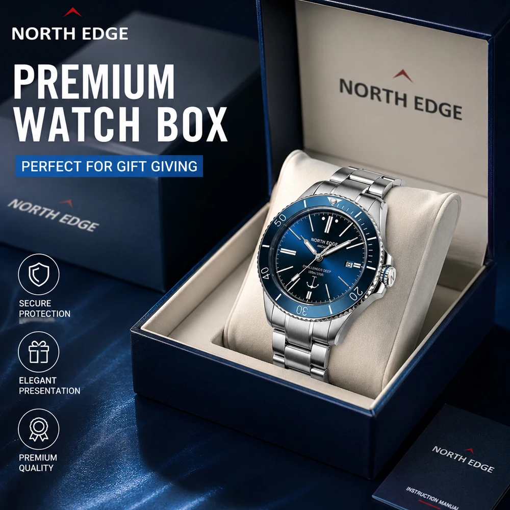 NORTH EDGE ANCHOR 42MM Men Mechanical Wristwatch Luxury Sapphire Glass MIYOTA 8215 Automatic Watches 10bar Waterproof Watch Men
NORTH EDGE ANCHOR 42MM Men Mechanical Wristwatch Luxury Sapphire Glass MIYOTA 8215 Automatic Watches 10bar Waterproof Watch Men