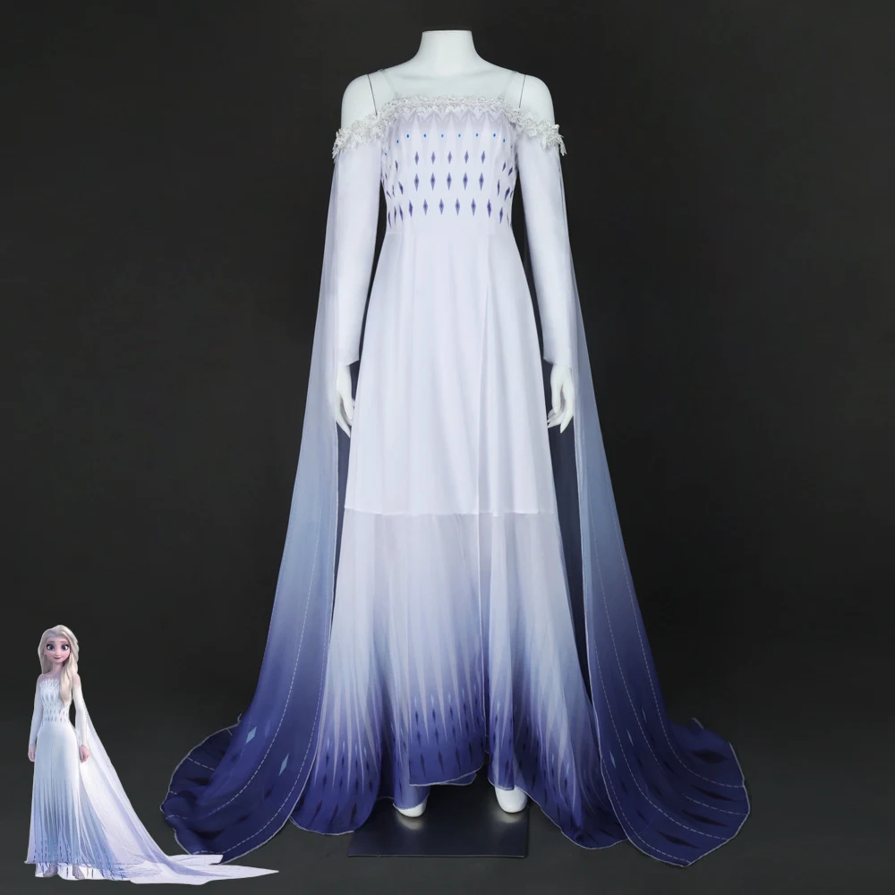 White Spirit Elsa Dress Cosplay Costume, Frozen 2 Epilogue Queen Elsa Gown for Women, Off Shoulder Tulle Outfits
White Spirit Elsa Dress Cosplay Costume, Frozen 2 Epilogue Queen Elsa Gown for Women, Off Shoulder Tulle Outfits