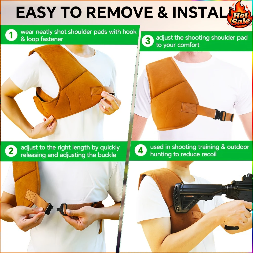 Подушечка для охоты и стрельбы Fandao, защитный щит от отдачи, утолщенная защитная накладка для груди, подходит для любителей огнестрельного оружия
Подушечка для охоты и стрельбы Fandao, защитный щит от отдачи, утолщенная защитная накладка для груди, подходит для любителей огнестрельного оружия