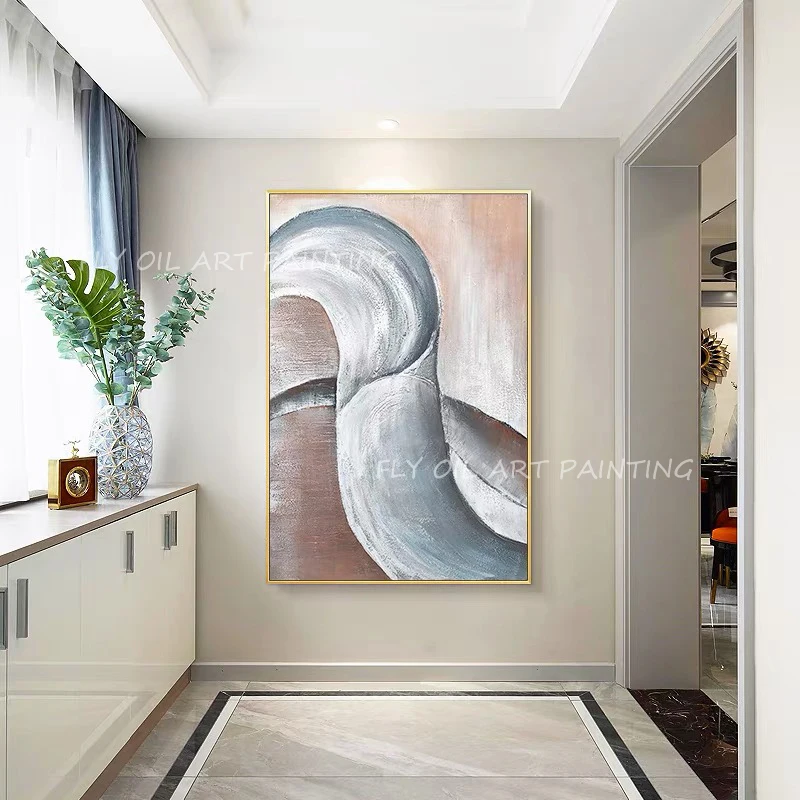 Abstract 100% Hand Painted modern simple abstract pure landscape picture texture Oil Painting on Corridor Porch Wall Art Gift
Abstract 100% Hand Painted modern simple abstract pure landscape picture texture Oil Painting on Corridor Porch Wall Art Gift