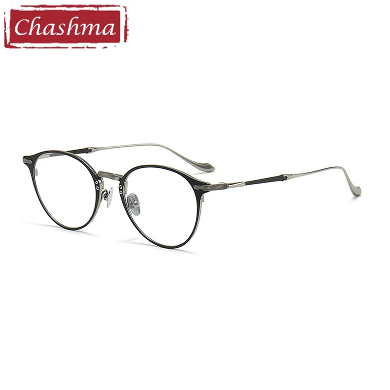Очки по рецепту Chashma, мужские круглые оправы из чистого титана для оптических рецептов, линзы, мультифокальные очки
Очки по рецепту Chashma, мужские круглые оправы из чистого титана для оптических рецептов, линзы, мультифокальные очки