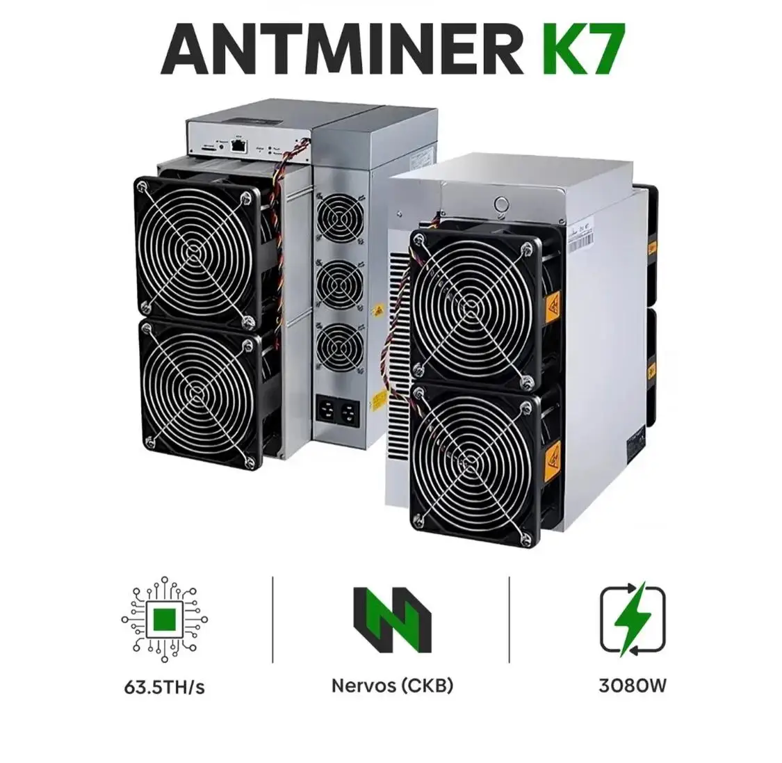 Майнер Kaspa Bitmain Antminer KS7 40T, высокоэффективный, 3080 Вт, алгоритм KHeavyHash, оборудование для майнинга KAS
Майнер Kaspa Bitmain Antminer KS7 40T, высокоэффективный, 3080 Вт, алгоритм KHeavyHash, оборудование для майнинга KAS