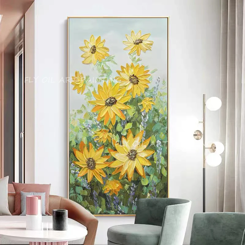 100% Handmade sunflower thick beautiful landsacpe grey canvas picture modern texutre Oil Paintings on Canvas decoration gift
100% Handmade sunflower thick beautiful landsacpe grey canvas picture modern texutre Oil Paintings on Canvas decoration gift