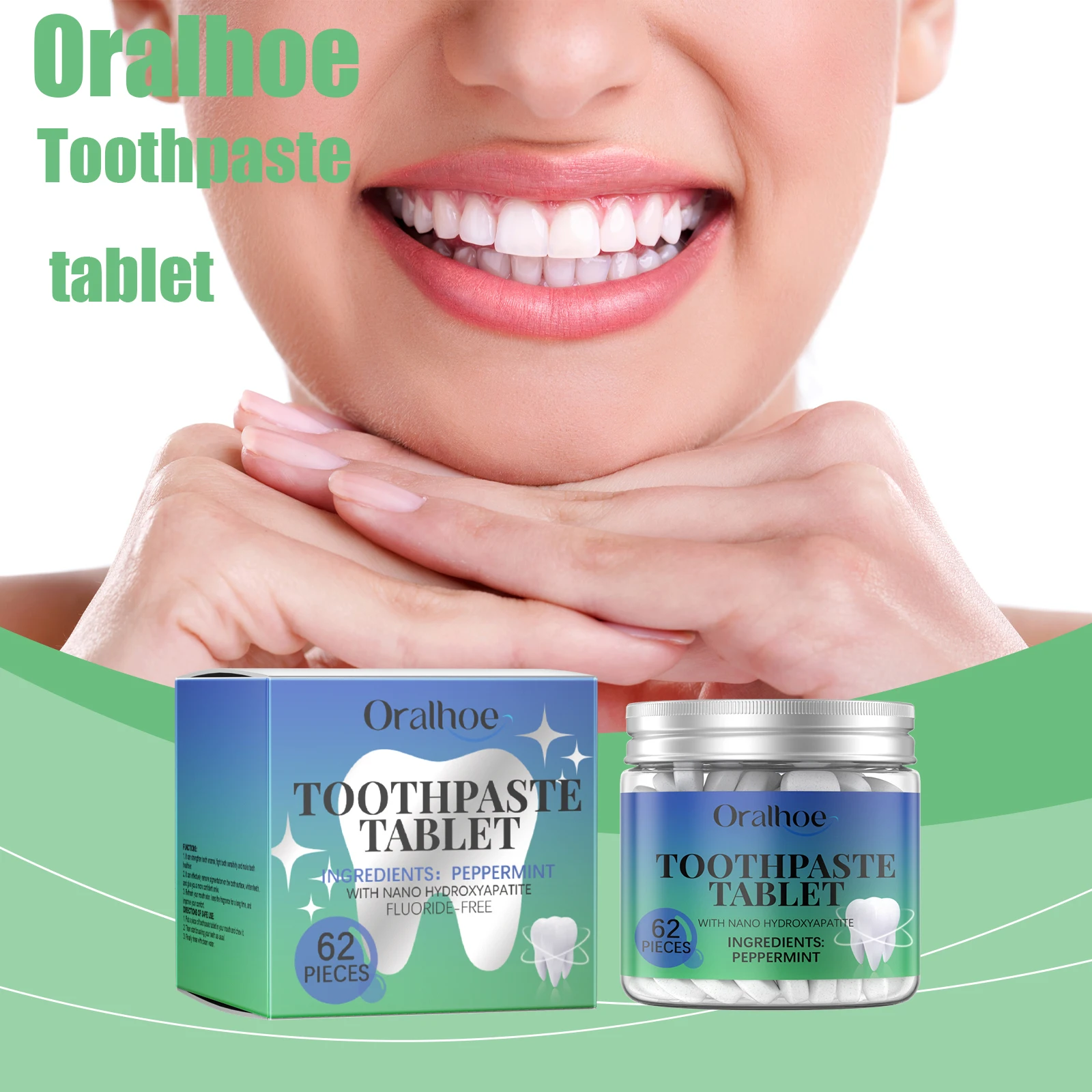 Oralhoe, 62 шт., мятные осветляющие таблетки для зубной пасты, удаление неприятного запаха изо рта, чистка желтых пятен, красота зубов, таблетки для отбеливания зубов
Oralhoe, 62 шт., мятные осветляющие таблетки для зубной пасты, удаление неприятного запаха изо рта, чистка желтых пятен, красота зубов, таблетки для отбеливания зубов