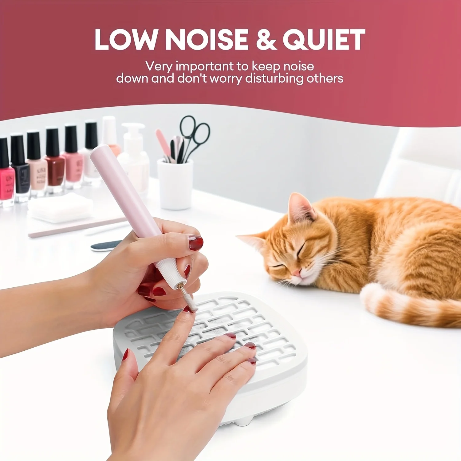 Mini nail dust remover, small silent vacuum nail technology fan dust remover, nail art design, and powerful vacuum cleaner
Mini nail dust remover, small silent vacuum nail technology fan dust remover, nail art design, and powerful vacuum cleaner